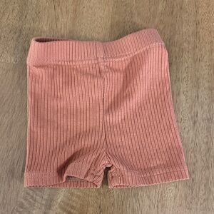 Little Bipsy Ribbed Biker Shorts 0–3M Orange